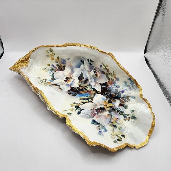 DECOUPAGE HUGE OYSTER SHELL - Picture 3 of 4